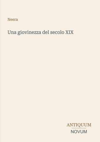 Una giovinezza del secolo XIX