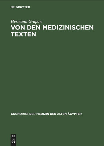 Von den medizinischen Texten