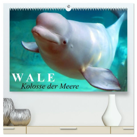 Wale - Kolosse der Meere (hochwertiger Premium Wandkalender 2026 DIN A2 quer), Kunstdruck in Hochglanz