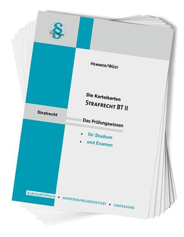 Karteikarten Strafrecht BT II