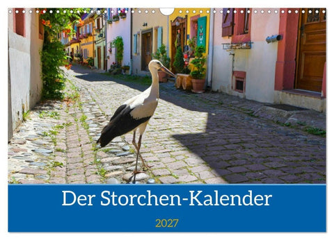 Der Storchenkalender (Wandkalender 2027 DIN A3 quer), CALVENDO Monatskalender