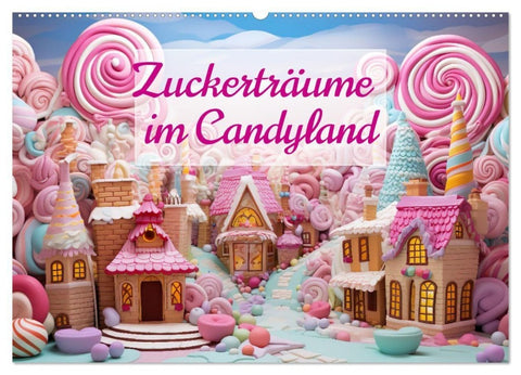 Zuckerträume im Candyland (Wandkalender 2027 DIN A2 quer), CALVENDO Monatskalender