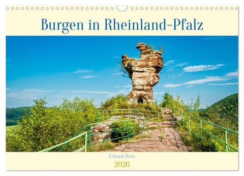 Burgen in Rheinland-Pfalz (Wandkalender 2026 DIN A3 quer), CALVENDO Monatskalender