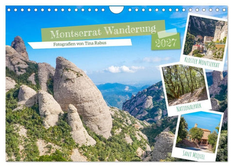 Montserrat Wanderung (Wandkalender 2027 DIN A4 quer), CALVENDO Monatskalender