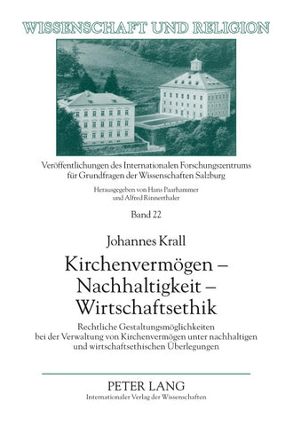 Kirchenvermögen – Nachhaltigkeit – Wirtschaftsethik