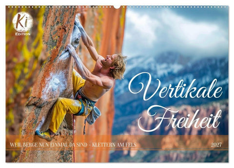 Vertikale Freiheit (Wandkalender 2027 DIN A2 quer), CALVENDO Monatskalender