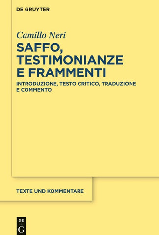 Saffo - testimonianze e frammenti