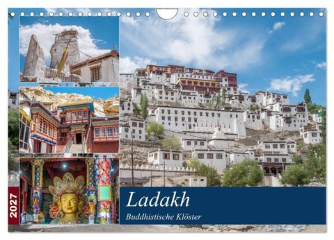 Ladakh - Buddhistische Klöster (Wandkalender 2027 DIN A4 quer), CALVENDO Monatskalender