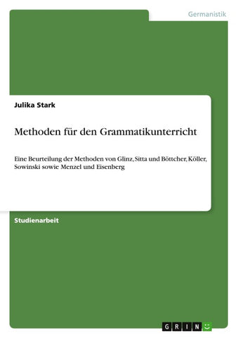 Methoden für den Grammatikunterricht