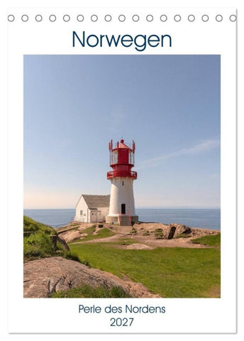 Norwegen - Perle des Nordens (Tischkalender 2027 DIN A5 hoch), CALVENDO Monatskalender