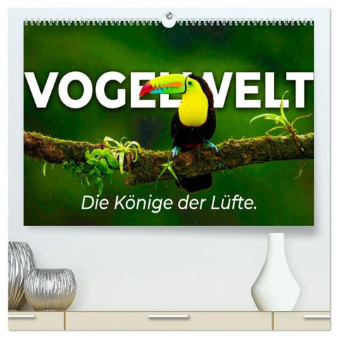 Vogelwelt - Die Könige der Lüfte. (hochwertiger Premium Wandkalender 2027 DIN A2 quer), Kunstdruck in Hochglanz