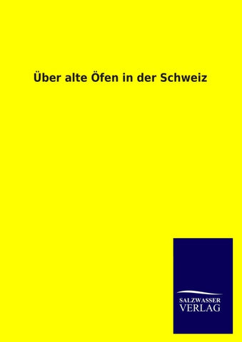 Über alte Öfen in der Schweiz