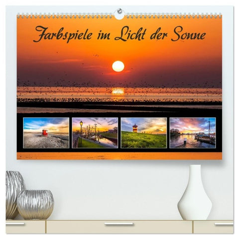 Farbspiele im Licht der Sonne (hochwertiger Premium Wandkalender 2027 DIN A2 quer), Kunstdruck in Hochglanz