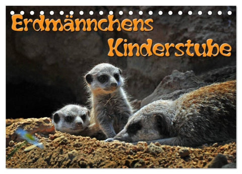 Erdmännchens Kinderstube (Tischkalender 2027 DIN A5 quer), CALVENDO Monatskalender
