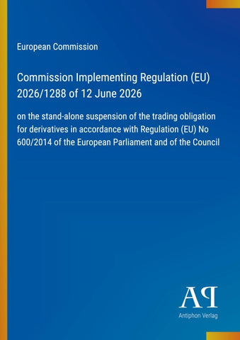 Commission Implementing Regulation (EU) 2026/1288 of 12 June 2026