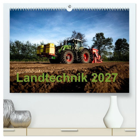 Landtechnik 2027 (hochwertiger Premium Wandkalender 2027 DIN A2 quer), Kunstdruck in Hochglanz