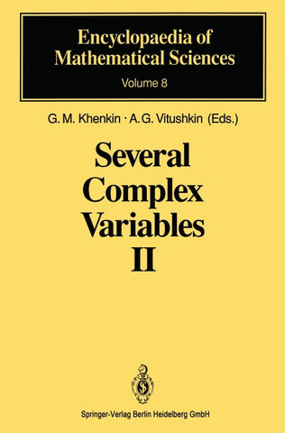 Several Complex Variables II