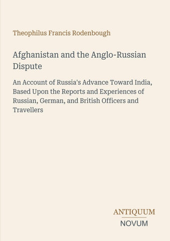 Afghanistan and the Anglo-Russian Dispute