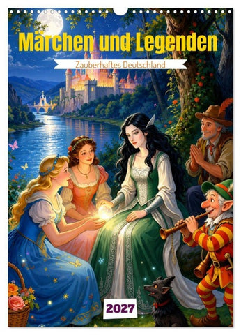 Märchen und Legenden (Wandkalender 2027 DIN A3 hoch), CALVENDO Monatskalender