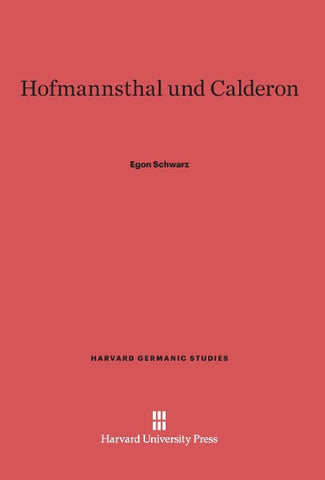 Hofmannsthal und Calderon