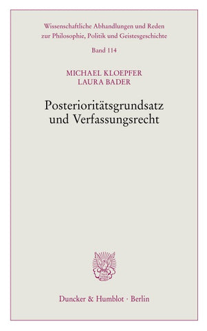 Posterioritätsgrundsatz und Verfassungsrecht
