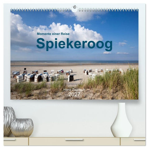 Spiekeroog - Momente einer Reise (hochwertiger Premium Wandkalender 2027 DIN A2 quer), Kunstdruck in Hochglanz