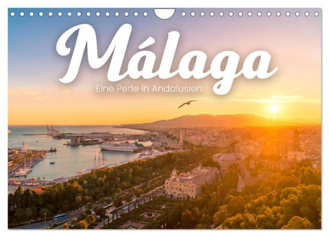 Málaga - Eine Perle in Andalusien. (Wandkalender 2027 DIN A4 quer), CALVENDO Monatskalender
