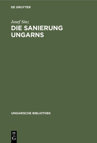 Die Sanierung Ungarns