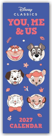 Disney Classics – You, Me and Us 2027 – Slimline-Kalender