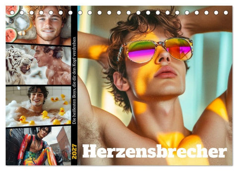 Herzensbrecher (Tischkalender 2027 DIN A5 quer), CALVENDO Monatskalender