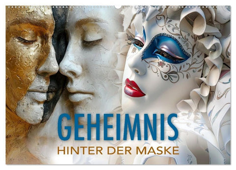 Geheimnis hinter der Maske (Wandkalender 2027 DIN A2 quer), CALVENDO Monatskalender