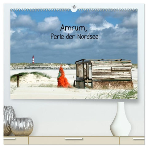 Amrum, Perle der Nordsee (hochwertiger Premium Wandkalender 2026 DIN A2 quer), Kunstdruck in Hochglanz