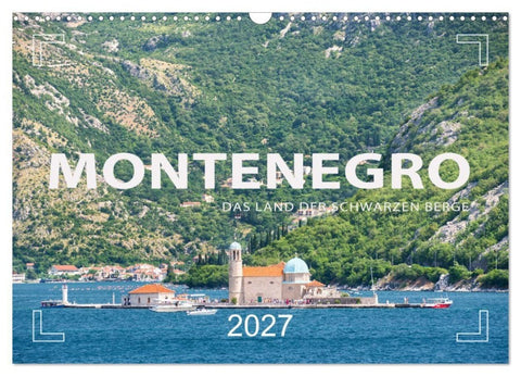 Montenegro - Das Land der schwarzen Berge (Wandkalender 2027 DIN A3 quer), CALVENDO Monatskalender