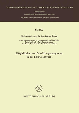 Möglichkeiten von Entwicklungsprognosen in der Elektroindustrie