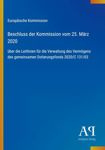 Beschluss der Kommission vom 25. März 2020