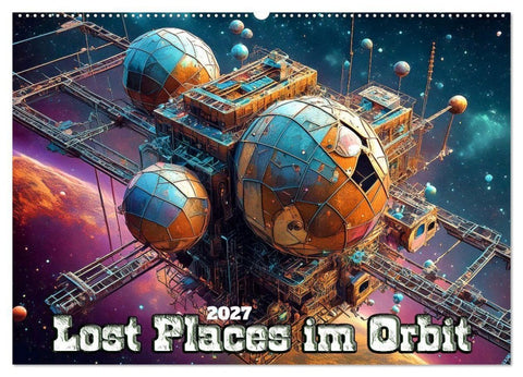 Lost Places im Orbit (Wandkalender 2027 DIN A2 quer), CALVENDO Monatskalender