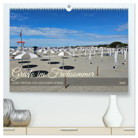 Grado im Frühsommer (hochwertiger Premium Wandkalender 2026 DIN A2 quer), Kunstdruck in Hochglanz