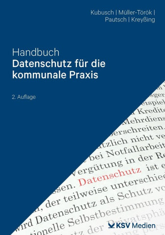 Handbuch Datenschutz für die kommunale Praxis