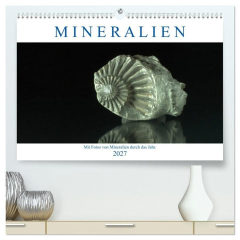 Mineralien (hochwertiger Premium Wandkalender 2027 DIN A2 quer), Kunstdruck in Hochglanz