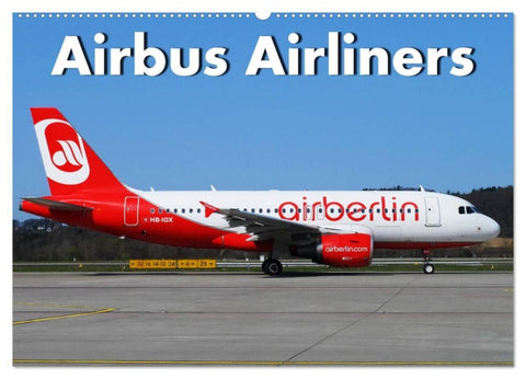 Airbus Airliners (Wandkalender 2027 DIN A2 quer), CALVENDO Monatskalender