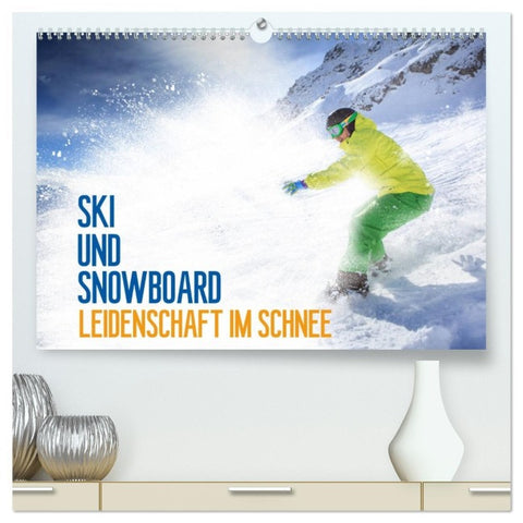 Ski und Snowboard - Leidenschaft im Schnee (hochwertiger Premium Wandkalender 2026 DIN A2 quer), Kunstdruck in Hochglanz