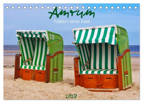 Amrum - Farben einer Insel (Tischkalender 2027 DIN A5 quer), CALVENDO Monatskalender
