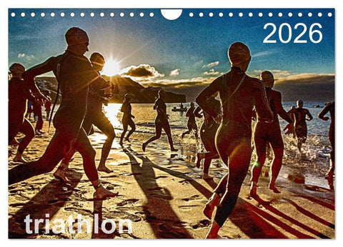 TRIATHLON 2026 (Wandkalender 2026 DIN A4 quer), CALVENDO Monatskalender