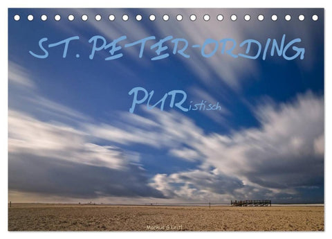 ST. PETER-ORDING PURistisch (Tischkalender 2027 DIN A5 quer), CALVENDO Monatskalender