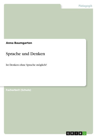 Sprache und Denken