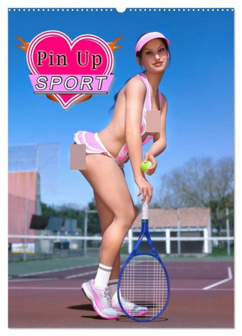 Pin Up Sport (Wandkalender 2027 DIN A2 hoch), CALVENDO Monatskalender