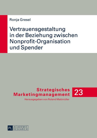 Vertrauensgestaltung in der Beziehung zwischen Nonprofit-Organisation und Spender