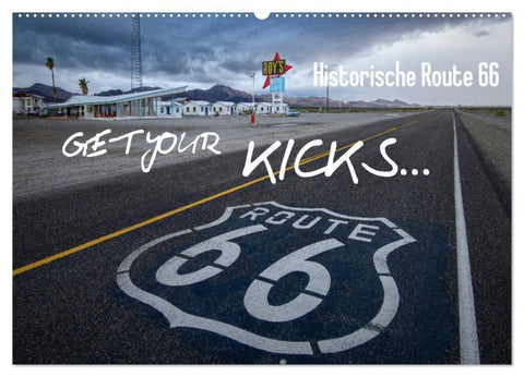 Route 66 (Wandkalender 2027 DIN A2 quer), CALVENDO Monatskalender
