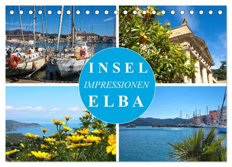 Insel Elba Impressionen (Tischkalender 2026 DIN A5 quer), CALVENDO Monatskalender
