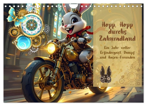 Hopp, Hopp durchs Zahnradland (Wandkalender 2027 DIN A4 quer), CALVENDO Monatskalender